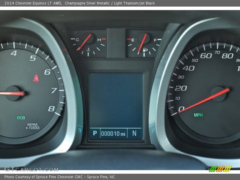Champagne Silver Metallic / Light Titanium/Jet Black 2014 Chevrolet Equinox LT AWD