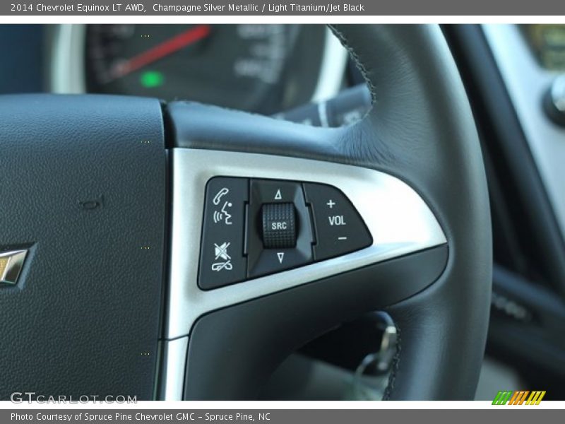 Champagne Silver Metallic / Light Titanium/Jet Black 2014 Chevrolet Equinox LT AWD