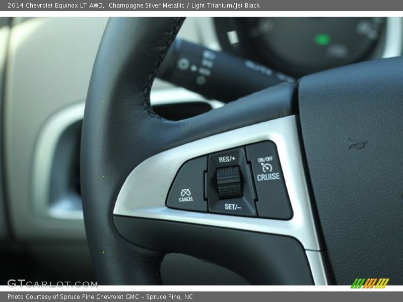 Champagne Silver Metallic / Light Titanium/Jet Black 2014 Chevrolet Equinox LT AWD