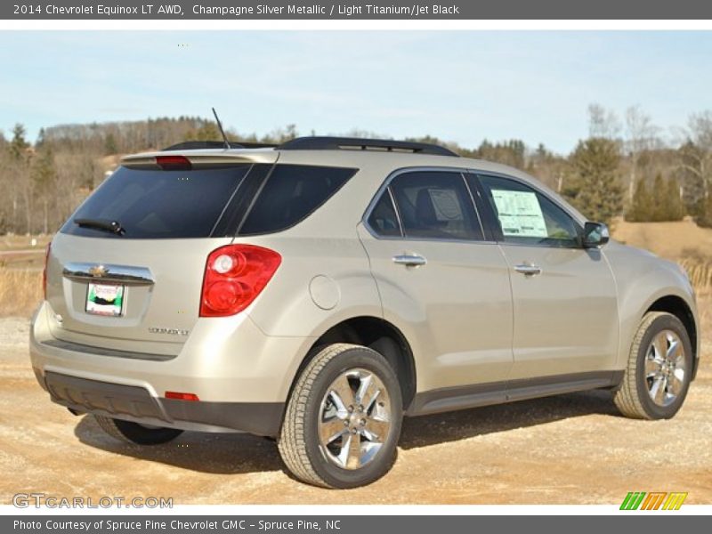 Champagne Silver Metallic / Light Titanium/Jet Black 2014 Chevrolet Equinox LT AWD