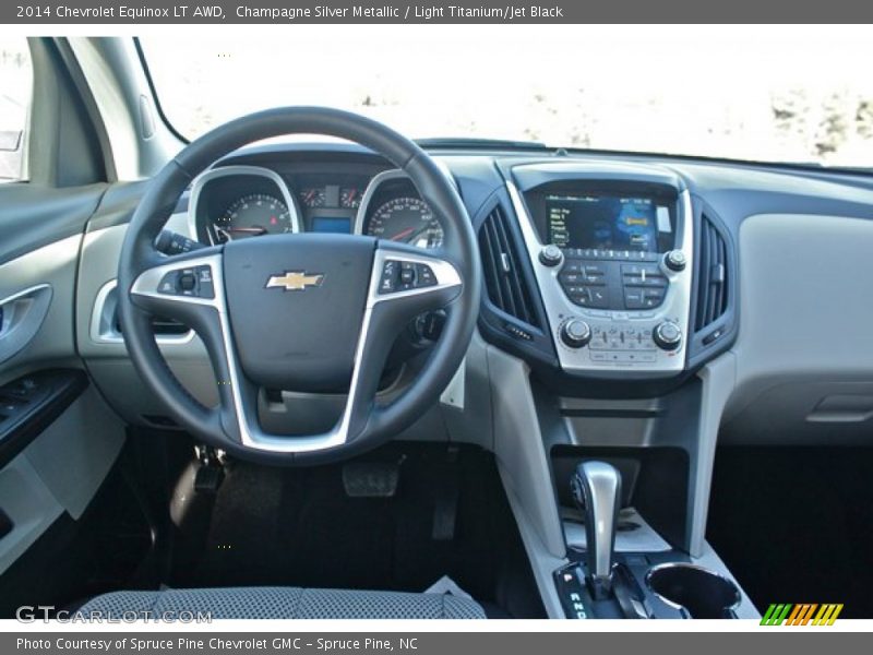 Champagne Silver Metallic / Light Titanium/Jet Black 2014 Chevrolet Equinox LT AWD