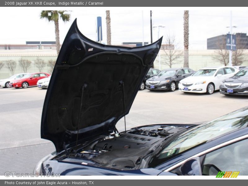 Indigo Metallic / Caramel 2008 Jaguar XK XK8 Coupe