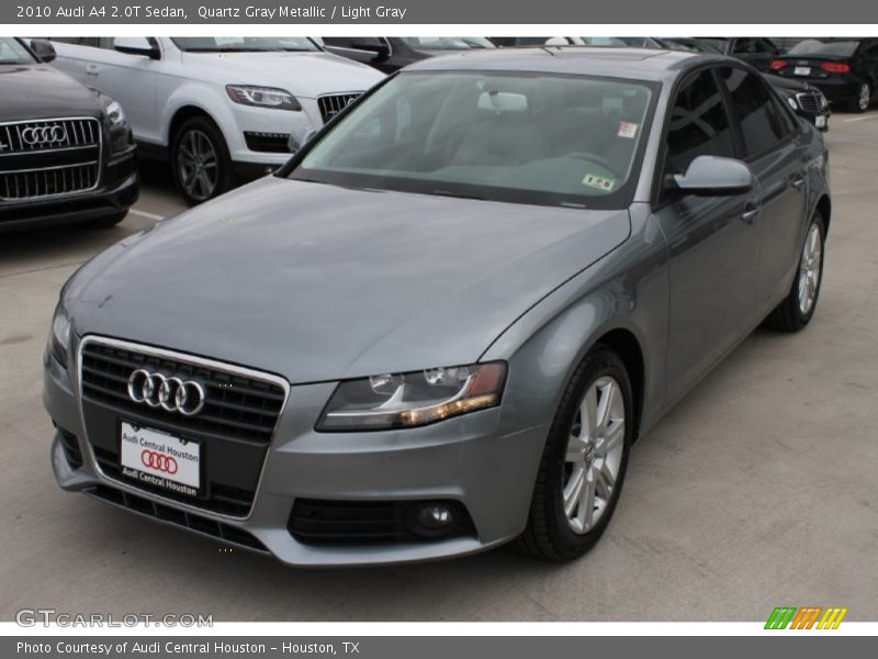 Quartz Gray Metallic / Light Gray 2010 Audi A4 2.0T Sedan