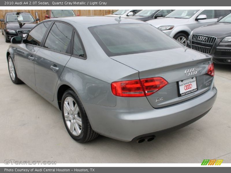 Quartz Gray Metallic / Light Gray 2010 Audi A4 2.0T Sedan