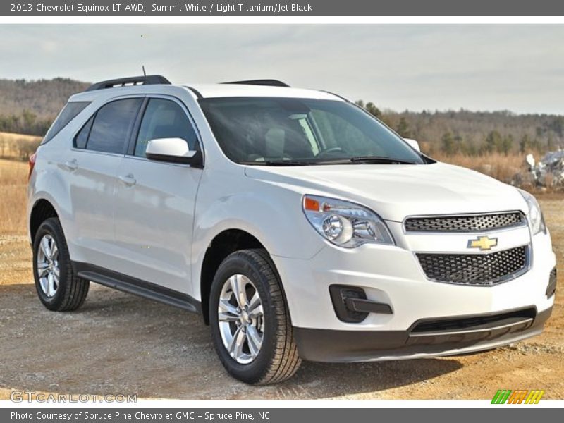 Summit White / Light Titanium/Jet Black 2013 Chevrolet Equinox LT AWD