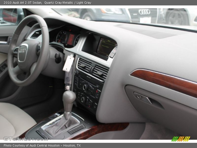 Quartz Gray Metallic / Light Gray 2010 Audi A4 2.0T Sedan