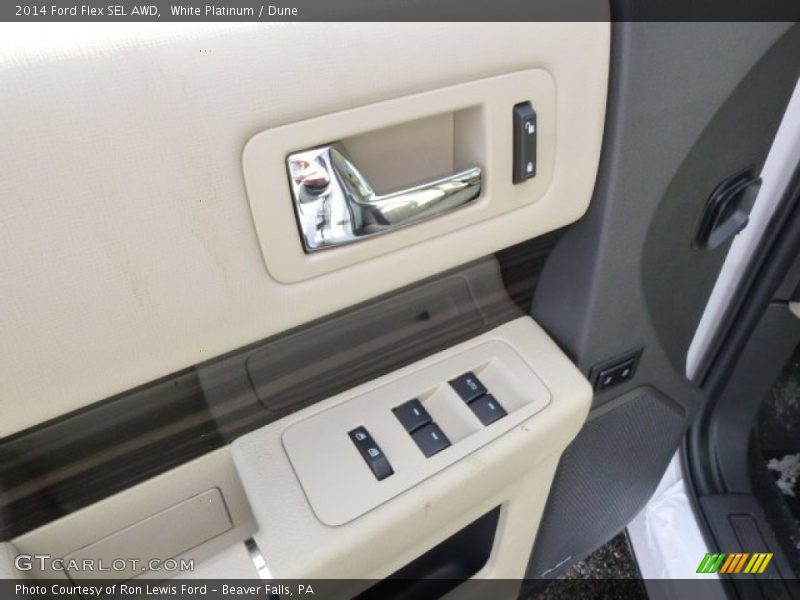 White Platinum / Dune 2014 Ford Flex SEL AWD
