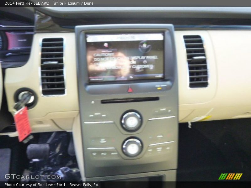 White Platinum / Dune 2014 Ford Flex SEL AWD