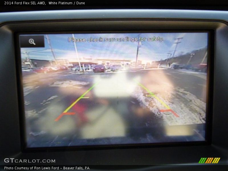 White Platinum / Dune 2014 Ford Flex SEL AWD