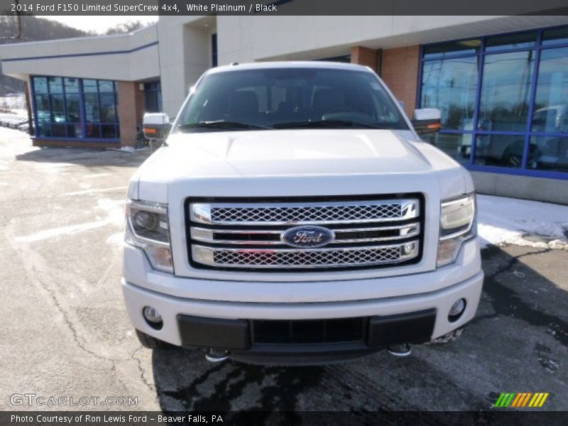 White Platinum / Black 2014 Ford F150 Limited SuperCrew 4x4