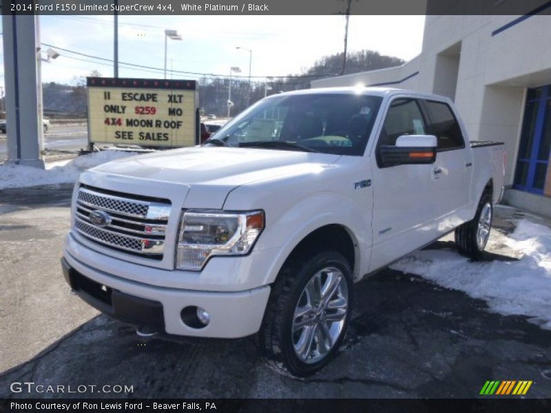 White Platinum / Black 2014 Ford F150 Limited SuperCrew 4x4