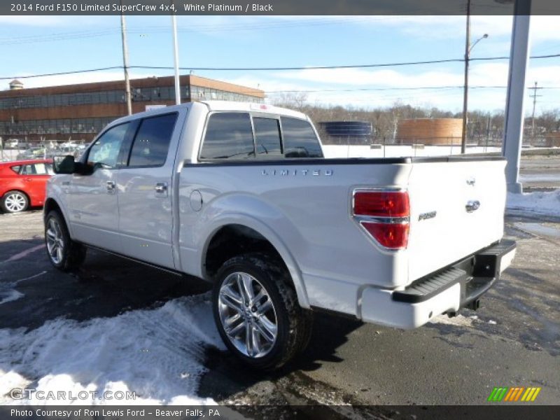 White Platinum / Black 2014 Ford F150 Limited SuperCrew 4x4