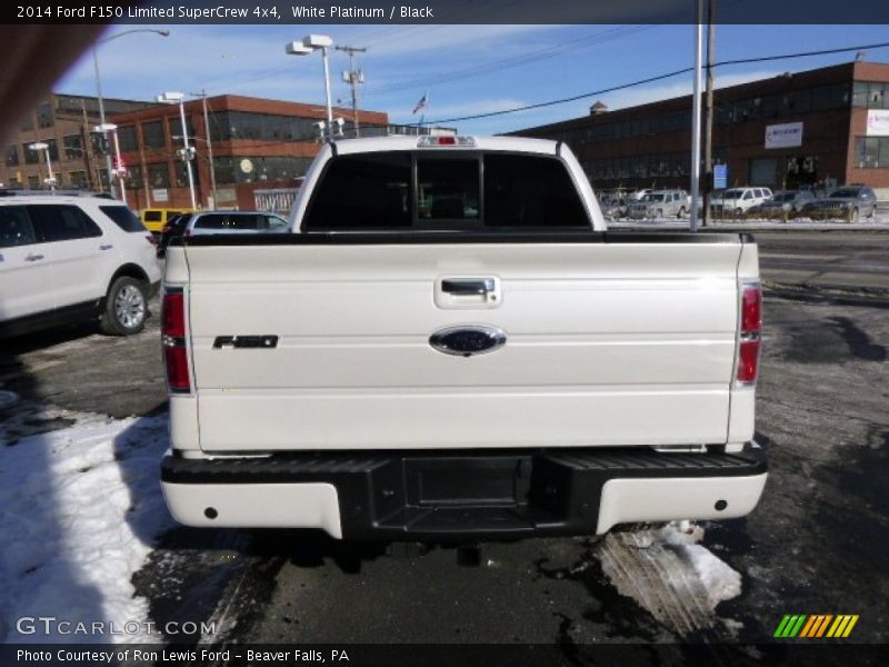 White Platinum / Black 2014 Ford F150 Limited SuperCrew 4x4