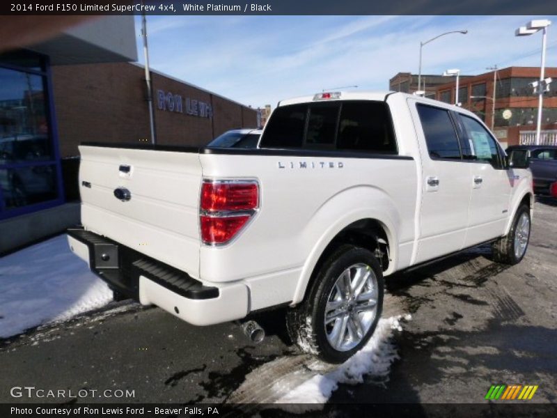 White Platinum / Black 2014 Ford F150 Limited SuperCrew 4x4