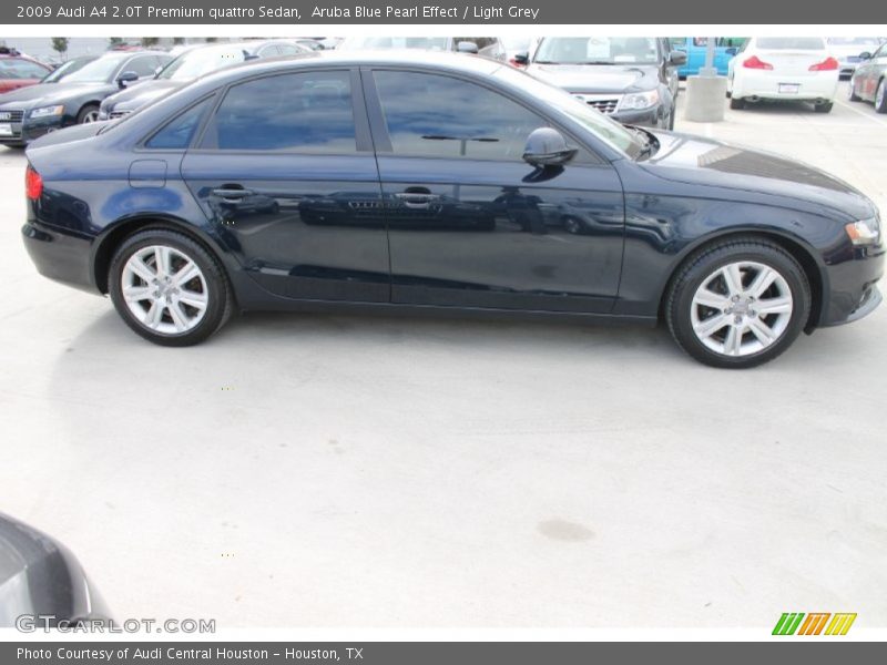 Aruba Blue Pearl Effect / Light Grey 2009 Audi A4 2.0T Premium quattro Sedan