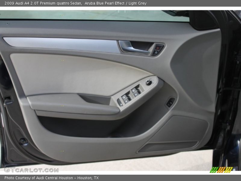Aruba Blue Pearl Effect / Light Grey 2009 Audi A4 2.0T Premium quattro Sedan