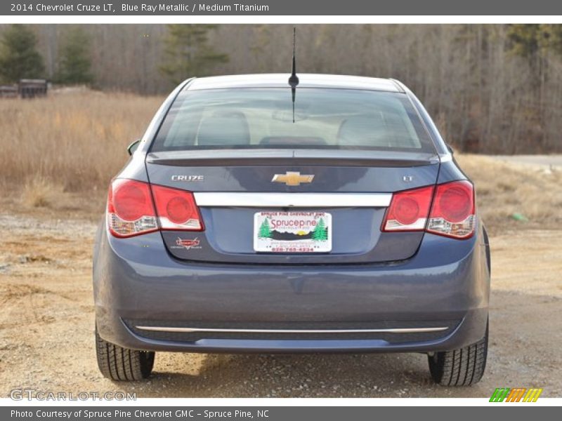 Blue Ray Metallic / Medium Titanium 2014 Chevrolet Cruze LT