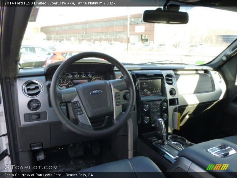 White Platinum / Black 2014 Ford F150 Limited SuperCrew 4x4