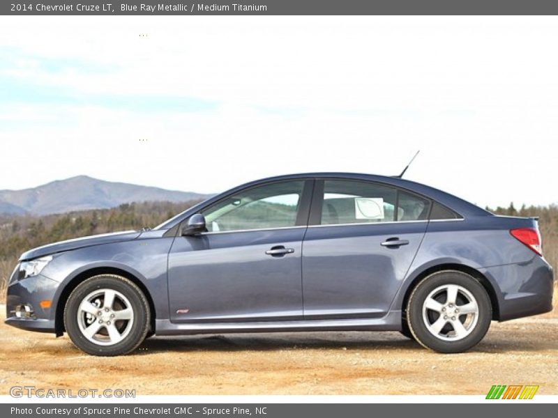 Blue Ray Metallic / Medium Titanium 2014 Chevrolet Cruze LT