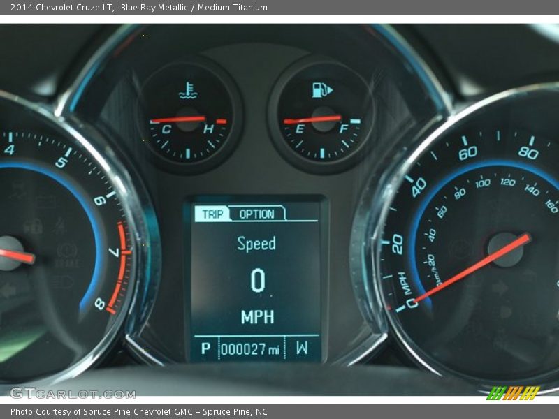 Blue Ray Metallic / Medium Titanium 2014 Chevrolet Cruze LT
