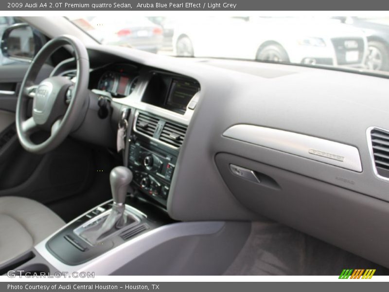 Aruba Blue Pearl Effect / Light Grey 2009 Audi A4 2.0T Premium quattro Sedan