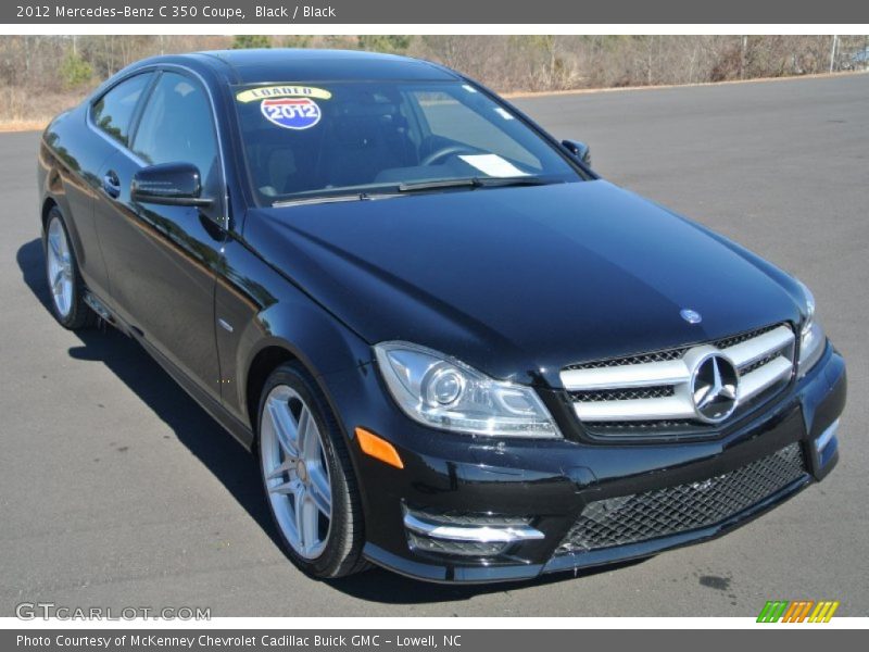 Black / Black 2012 Mercedes-Benz C 350 Coupe
