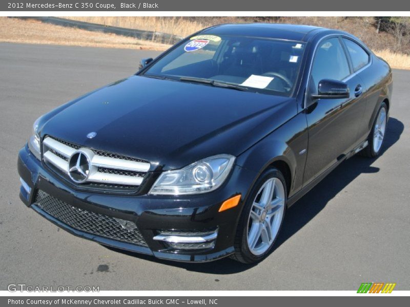 Black / Black 2012 Mercedes-Benz C 350 Coupe