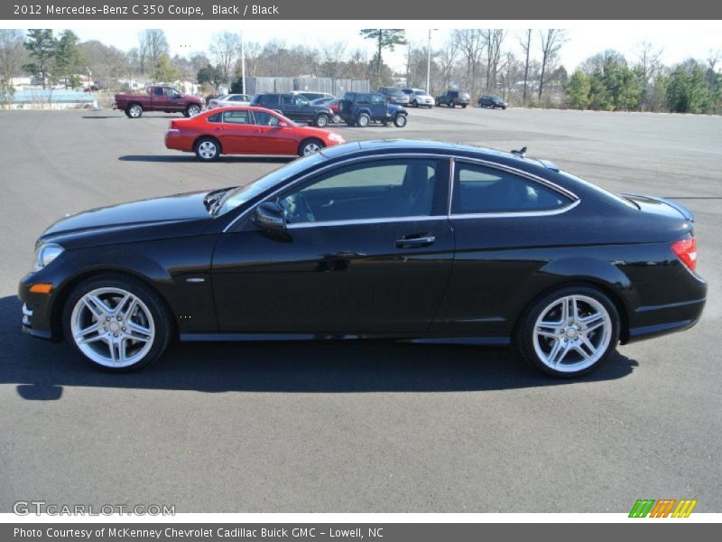 Black / Black 2012 Mercedes-Benz C 350 Coupe