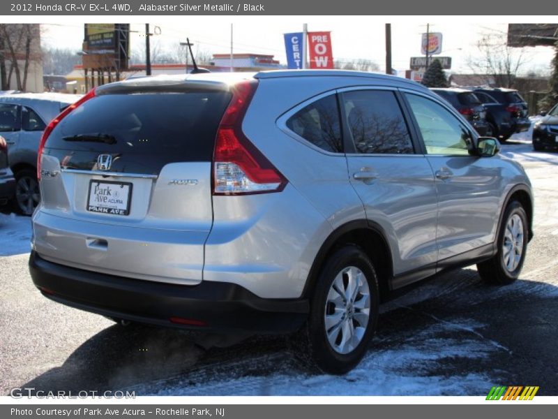 Alabaster Silver Metallic / Black 2012 Honda CR-V EX-L 4WD