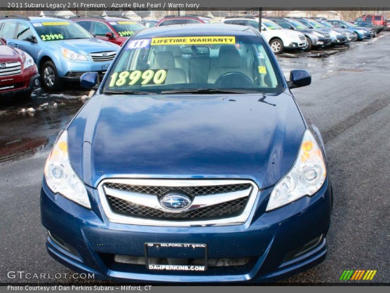 Azurite Blue Pearl / Warm Ivory 2011 Subaru Legacy 2.5i Premium