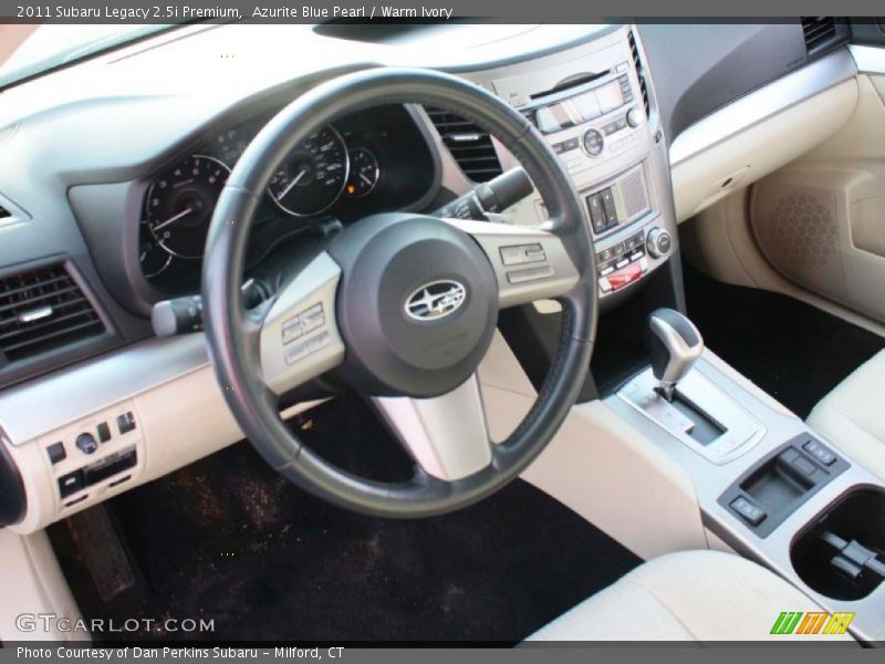 Azurite Blue Pearl / Warm Ivory 2011 Subaru Legacy 2.5i Premium