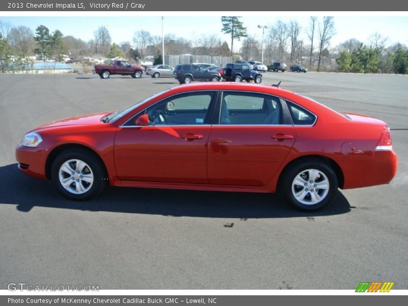 Victory Red / Gray 2013 Chevrolet Impala LS