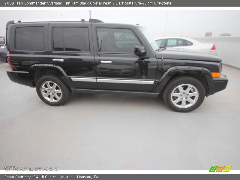 Brilliant Black Crystal Pearl / Dark Slate Gray/Light Graystone 2009 Jeep Commander Overland