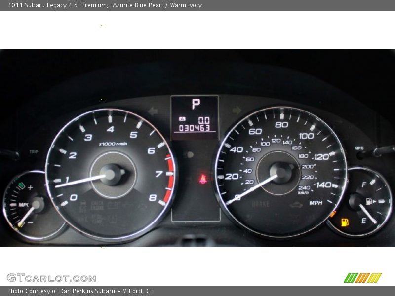 Azurite Blue Pearl / Warm Ivory 2011 Subaru Legacy 2.5i Premium