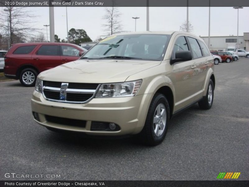 White Gold / Dark Slate Gray 2010 Dodge Journey SE