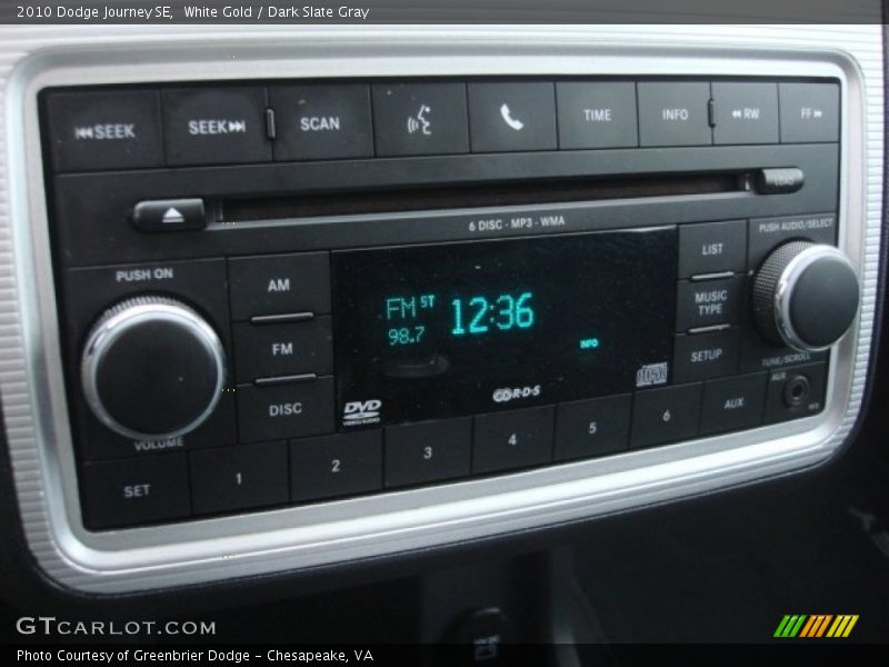 White Gold / Dark Slate Gray 2010 Dodge Journey SE