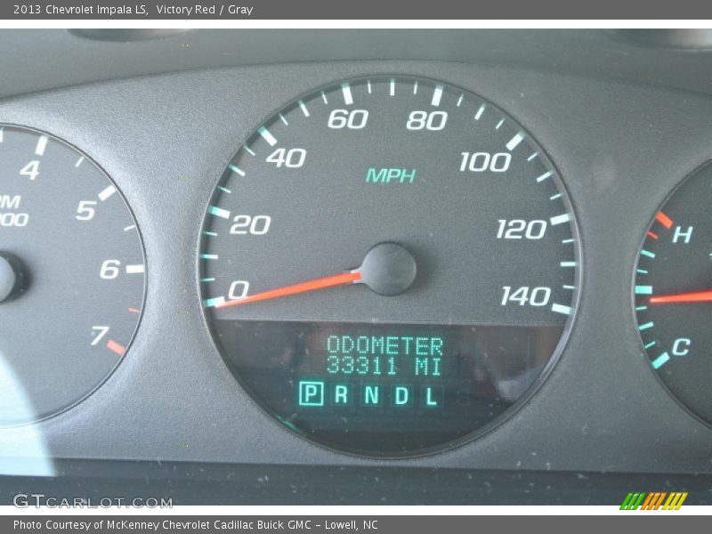 Victory Red / Gray 2013 Chevrolet Impala LS