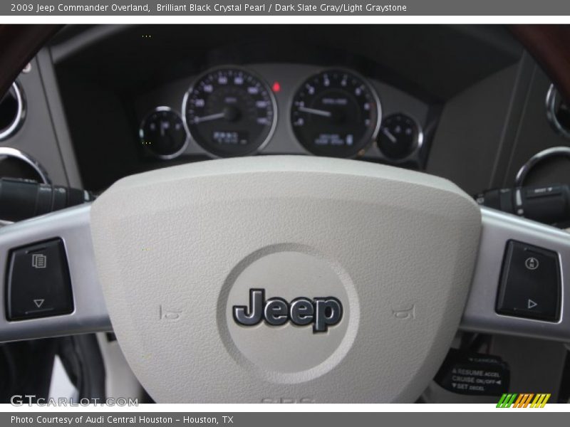 Brilliant Black Crystal Pearl / Dark Slate Gray/Light Graystone 2009 Jeep Commander Overland