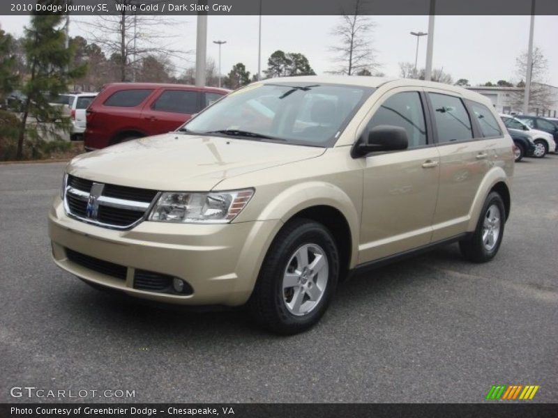 White Gold / Dark Slate Gray 2010 Dodge Journey SE