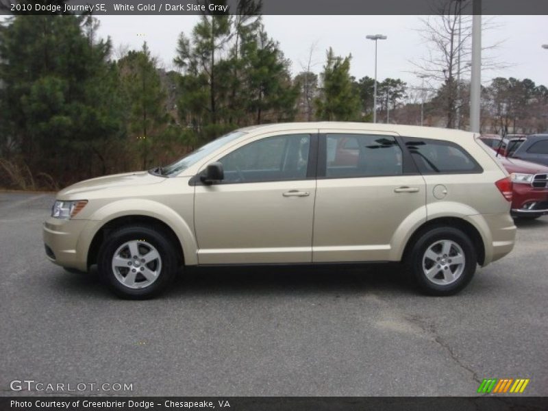 White Gold / Dark Slate Gray 2010 Dodge Journey SE