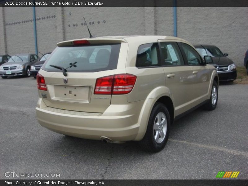 White Gold / Dark Slate Gray 2010 Dodge Journey SE