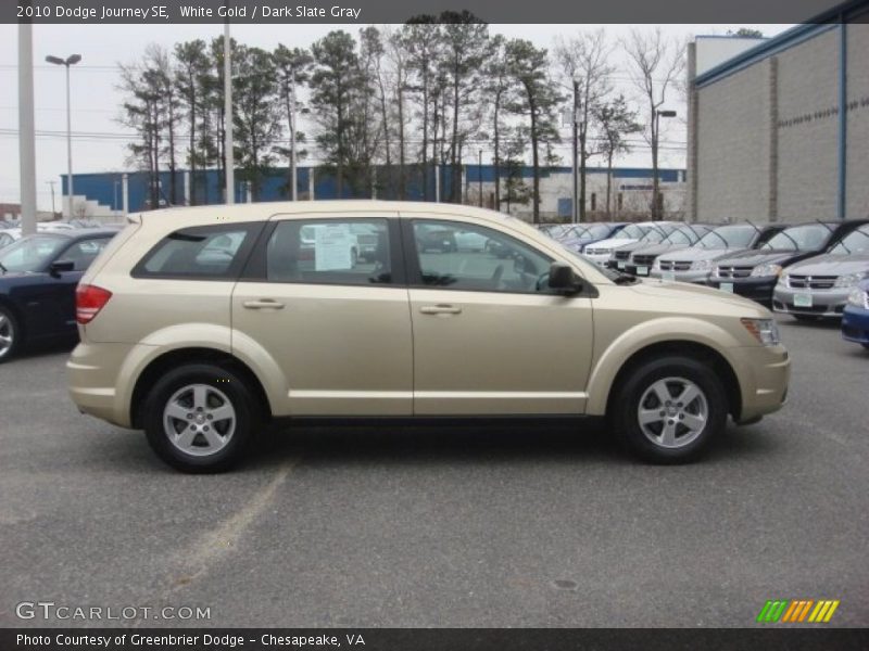 White Gold / Dark Slate Gray 2010 Dodge Journey SE