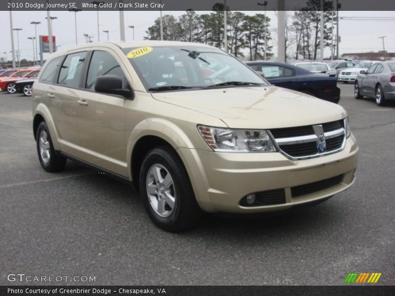 White Gold / Dark Slate Gray 2010 Dodge Journey SE