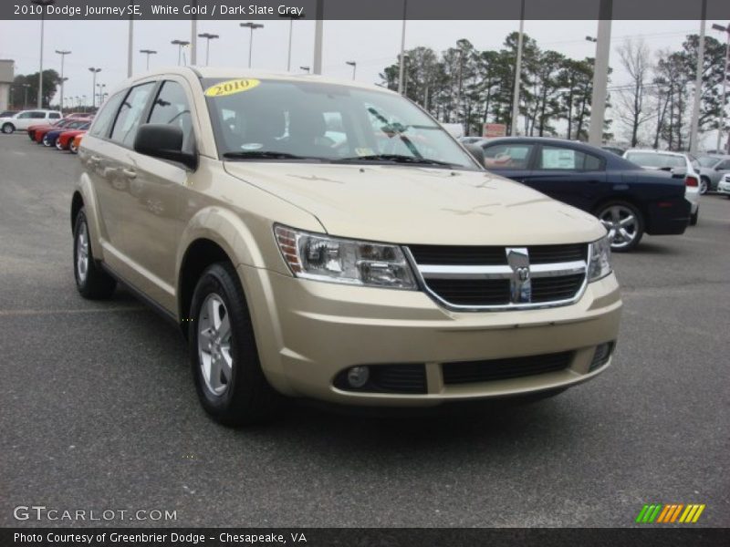 White Gold / Dark Slate Gray 2010 Dodge Journey SE