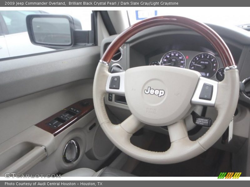 Brilliant Black Crystal Pearl / Dark Slate Gray/Light Graystone 2009 Jeep Commander Overland