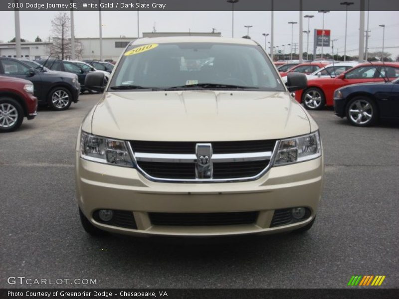 White Gold / Dark Slate Gray 2010 Dodge Journey SE