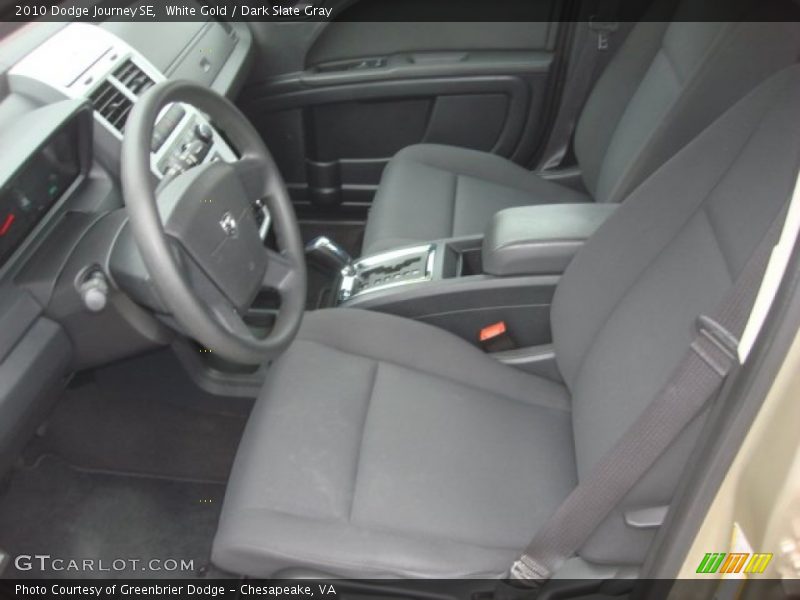 White Gold / Dark Slate Gray 2010 Dodge Journey SE