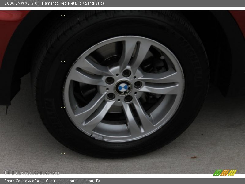 Flamenco Red Metallic / Sand Beige 2006 BMW X3 3.0i