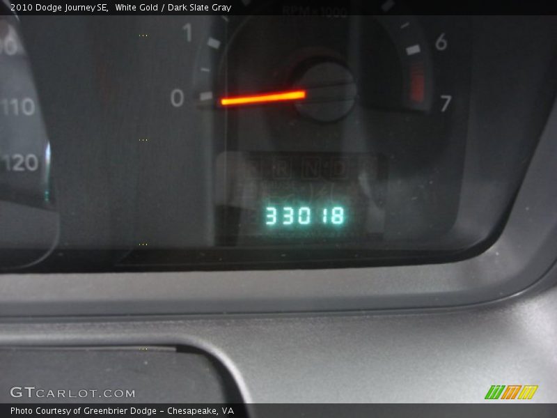 White Gold / Dark Slate Gray 2010 Dodge Journey SE