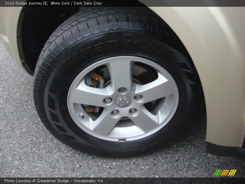 White Gold / Dark Slate Gray 2010 Dodge Journey SE